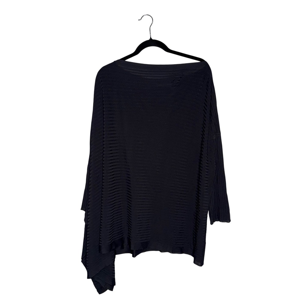 Dusan Knit Top Women OS Grey Excellent Ribbed‎ Viscose Made in Italy Boat Neck